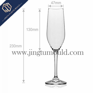 Degradable transparent plastic red wine cup 