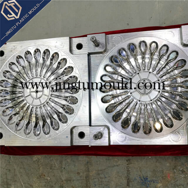 Injection Mold for Disposable Plastic Spoon 