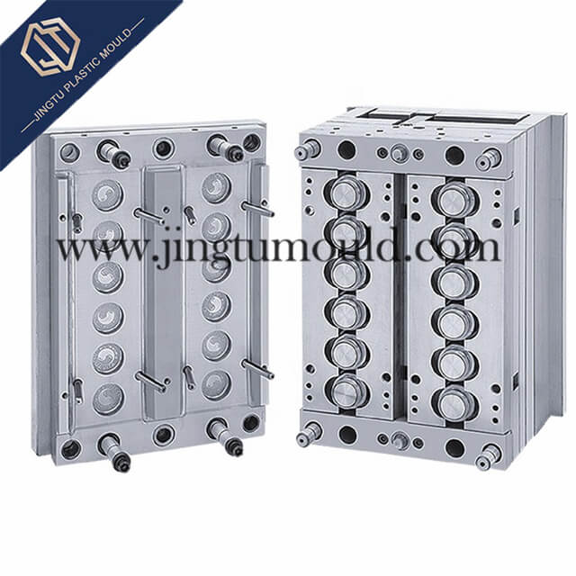 Injection Mold for a 12-cavity PE Bottle Cap 