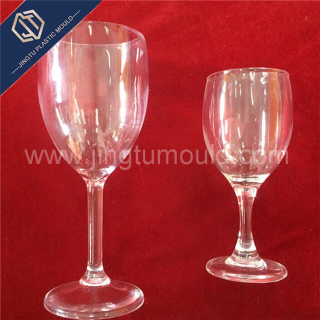 Disposable transparent plastic red wine cup 